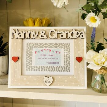 Personalised Grandparents Photo Frame Christmas Gift, 5 of 9