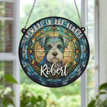 Schnauzer Memorial Suncatcher, 3 of 6