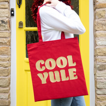 Cool Yule Christmas Shopping Tote Bag, 2 of 2