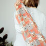 Fine Wool Cat Print Scarf, thumbnail 6 of 8