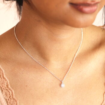 Flower Carded Pendant Necklace, 2 of 9