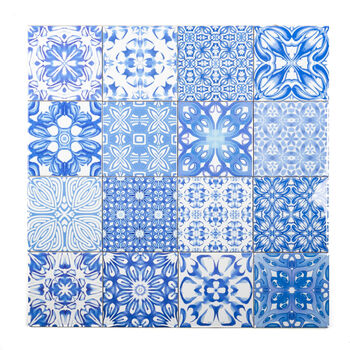 Mix And Match Ceramic Tiles Cheerful Blue Mix, 8 of 9