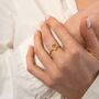 Pineapple Sterling Silver Adjustable Ring, thumbnail 2 of 8