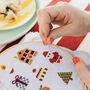 Colourful Christmas Cross Stitch Kit, thumbnail 4 of 8
