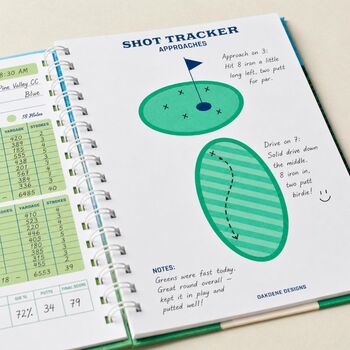 Personalised Golf Game Log Notebook, 5 of 7