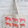 Fluorescent Tiger Canvas Shopper Bag, thumbnail 2 of 5