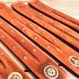 Wooden Incense Stick Holder Brass Design Ash Catcher, thumbnail 10 of 12