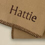 Personalised Fleece Blanket, Camel, thumbnail 2 of 5