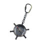Gunmetal Ship Wheel Compass Keyring Gift, thumbnail 2 of 6
