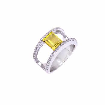 Citrine 925 Sterling Silver Ring, 2 of 4