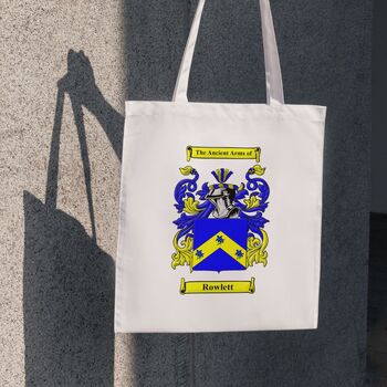 Tote Bag With Personalised Coat Of Arms, 2 of 7