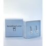 Pearl Earrings With Sparkling Cz Diamond Stones, thumbnail 5 of 7