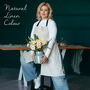 Personalised Linen Pottery Apron | Split Leg, thumbnail 7 of 12