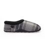 Cliff Grey Navy Check Mens Slippers Indoor/Garden Shoes, thumbnail 3 of 8