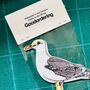 Embroidered Iron On Seagull Patch, thumbnail 3 of 4