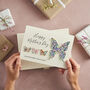 Personalised Mother's Day Liberty Butterfly Card, thumbnail 3 of 4