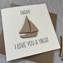 I Love You A Yacht Father's Day Card, thumbnail 2 of 2