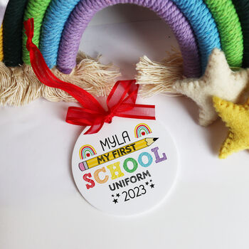 Personalised First School Uniform Hanger Tag, 10 of 11