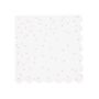 White And Gold Dots Paper Napkins X 20, thumbnail 2 of 2
