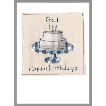 Personalised 80th Birthday Cake Card For Him, 8 of 8