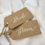 Personalised Calligraphy Place Name Card Tags X 10, thumbnail 3 of 6