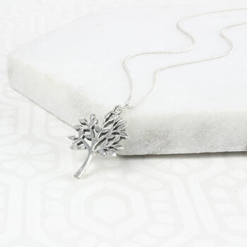 Silver Tree Of Life 50th Birthday Necklace, 2 of 10