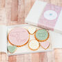 Personalised Hug In A Biscuit Box Of Six Iced Biscuits, thumbnail 1 of 4