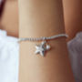 Personalised Birthstone Star Charm Bead Bracelet, thumbnail 1 of 6