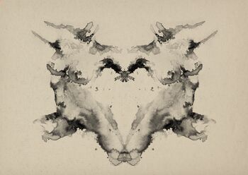 Rorschach Test Style Dancing Ladies Print, 3 of 3
