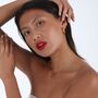 Art Deco Triangle Hoops In Gold Vermeil, thumbnail 6 of 6
