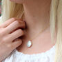 18ct Gold Plated Or Sterling Silver Pearl Necklace, thumbnail 2 of 5