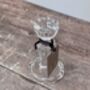 Clear Glass Candlestick, 11cm, thumbnail 1 of 3