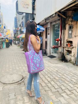 Rania Purple Tote Bag, 6 of 7