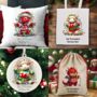 Personalised Wales Dragon And Welsh Sheep In Christmas Lights, thumbnail 1 of 11