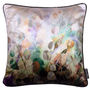 Midnight Botanica Luxury Floral Velvet Cushion In Pearl, thumbnail 3 of 4