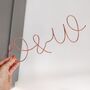 Personalised Couples Initial Wire Sign, thumbnail 2 of 5