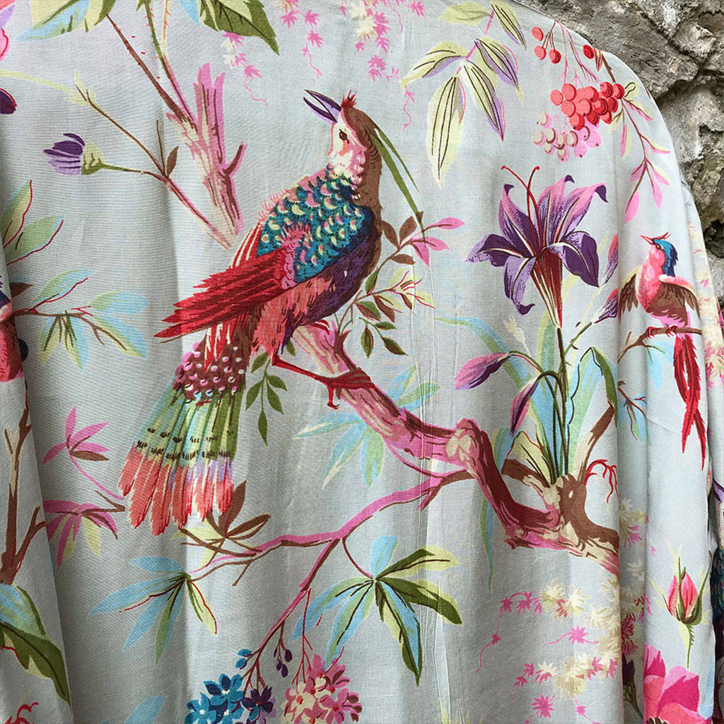birds of paradise kimono by doris brixham | notonthehighstreet.com
