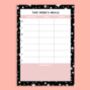 A5 Weekly Meal Planner Notepad Menu Planner Stars, thumbnail 5 of 8