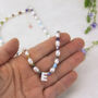 Freshwater Pearl And Rainbow Bead Initial Necklace, thumbnail 2 of 9