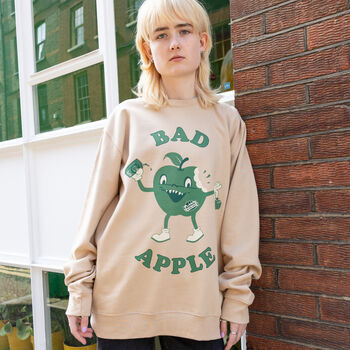 Bad Apple Women's Slogan Sweatshirt, 4 of 5