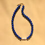 Lapis Lazuli And Keshi Pearl Necklace, thumbnail 2 of 9
