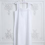 Women's White Cotton Nightdress Lace Chemise, thumbnail 1 of 4