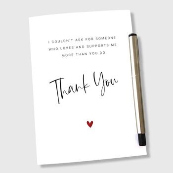 Thank You Card For Love And Support, 5 of 7