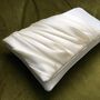 Ivory Ruched Satin Bridal Wedding Clutch, thumbnail 5 of 7