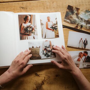 Personalised Traditional Style Linen Photograph Album, 5 of 6