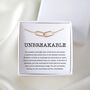Unbreakable Necklace – Strength Gift For Her, Tough Times Jewellery, Empowerment Present, Support Gift For Women, thumbnail 1 of 6