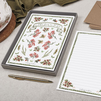 Double Sided A5 Writing Paper With Ditsy Pink Flowers, 3 of 5