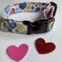 Valentines Heart Dog Collar, thumbnail 2 of 2