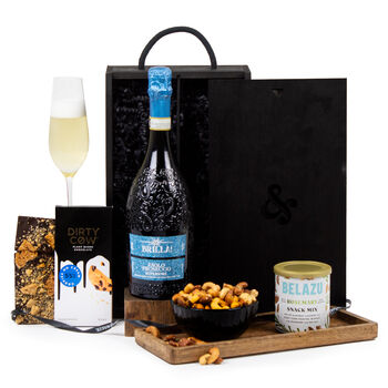 Vegan Prosecco Gift Set In Wooden Box, 2 of 2