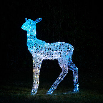 Twinkly Smart LED Outdoor Acrylic Christmas Doe Figure, 10 of 12